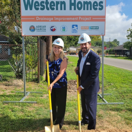 Harris County breaks ground on drainage improvement project in Western Homes subdivision | SWWC