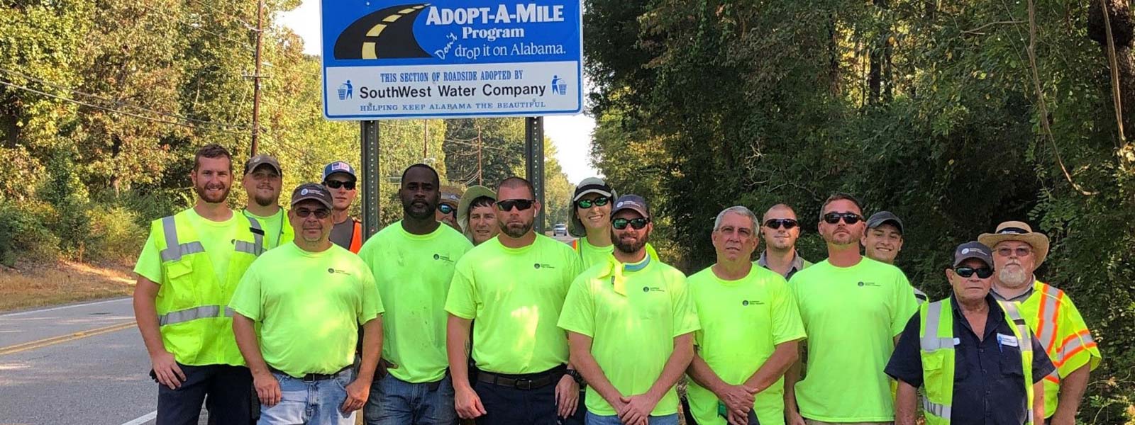SouthWest Water Company Alabama Team Continues With Adopt-A-Mile Efforts